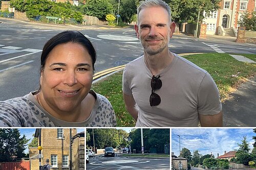 Councillors Ross and Connolly at Southend Foxgrove Junction