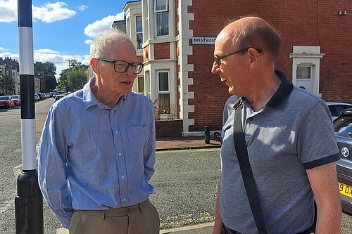 Gerry and Peter chatting