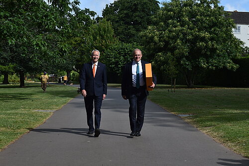 Giedon Amos and Sir Ed Davey