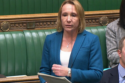 Helen speaking in Parliament