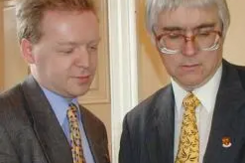 Stephen and Colchester MP Bob Russell at the Policy Day