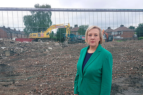 Demolition has started at the existing Stepping Hill site