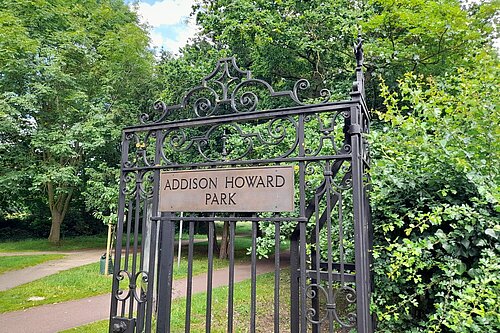 Addison Howard Park gates Kempston