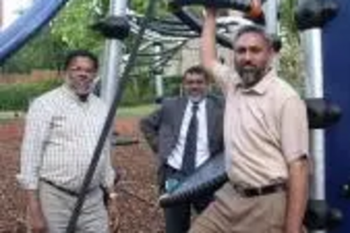 Your Local Councillors at the newly opened Playground