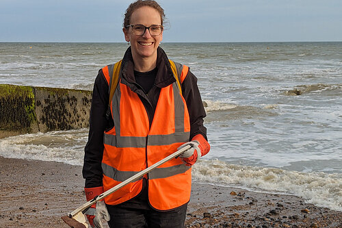 On Tuesday I helped the local Cubs with their beach clean at Ovingdean