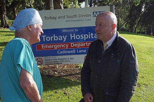 Steve at Torbay Hospital