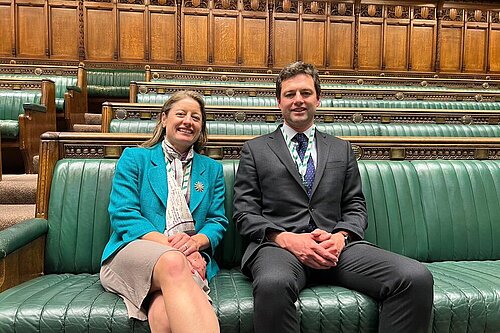 Helen and Chris in House of Commons